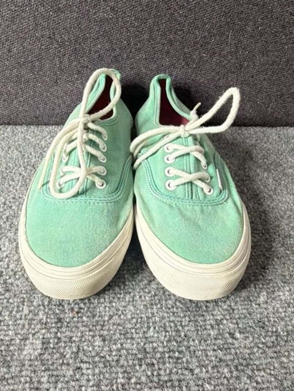 Vans Authentic Mint Green Canvas Sneakers Men 6.5 Women 8